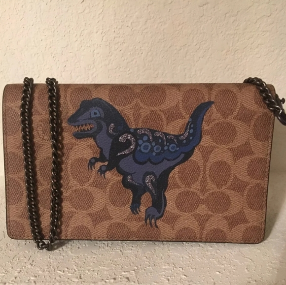 Rare Coach × Zhu Jingyi Blue Rexy CALLIE Crossbody - Picture 1 of 7